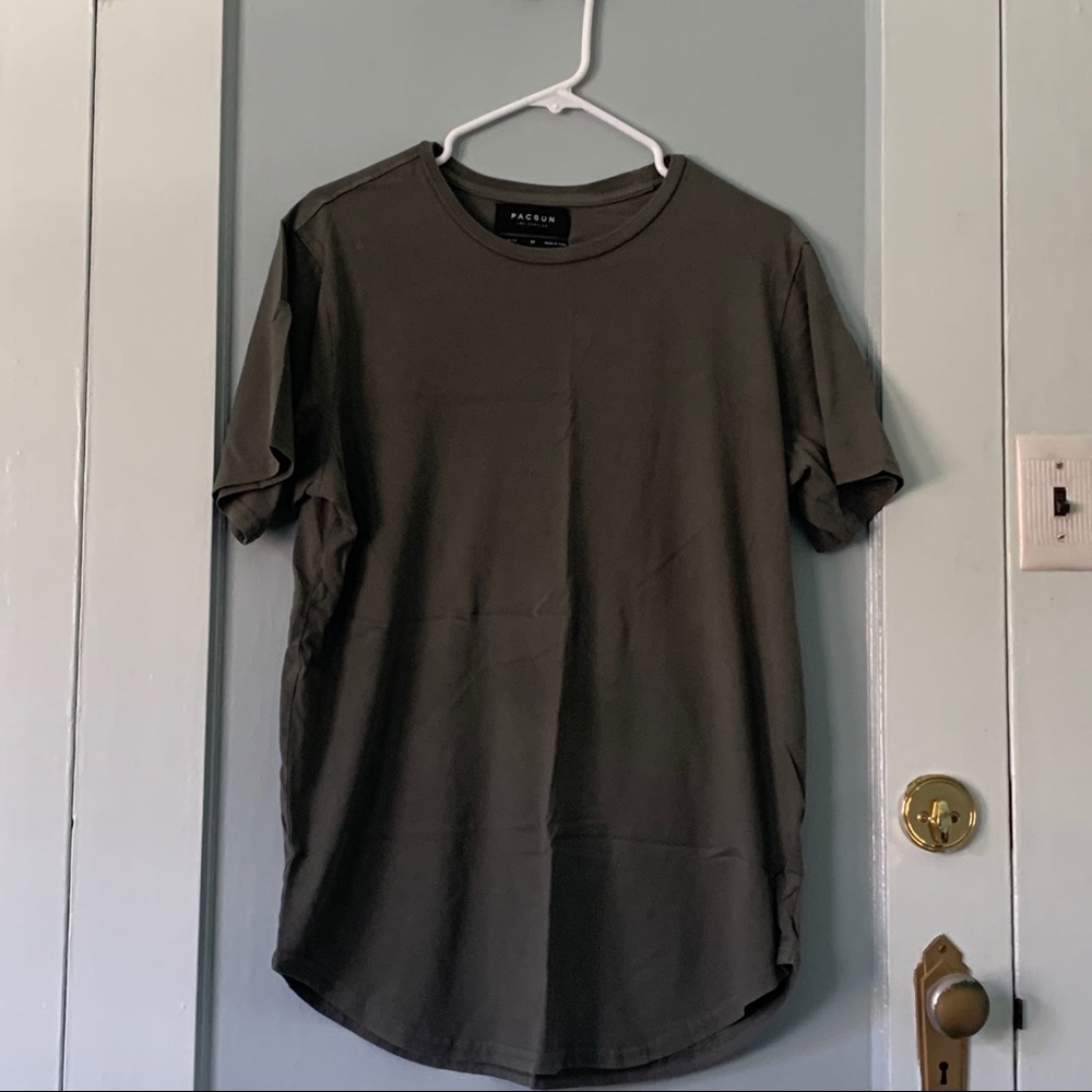 Pacsun Olive Green Scallop Tee